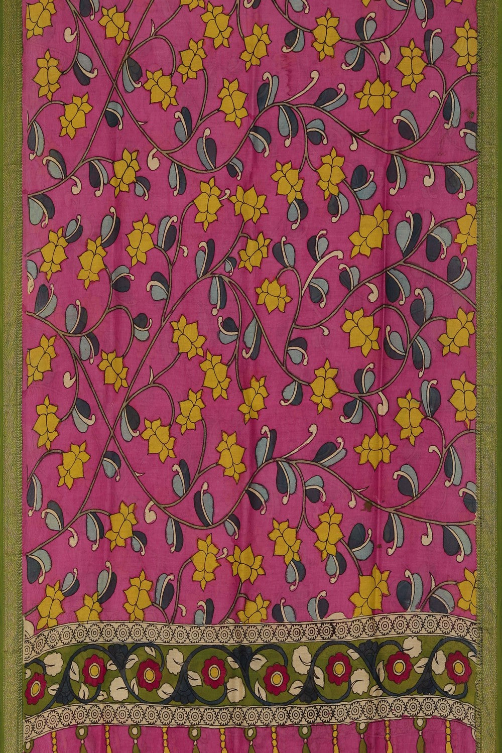 Image of Kalamkari Hand-Painted Dupatta