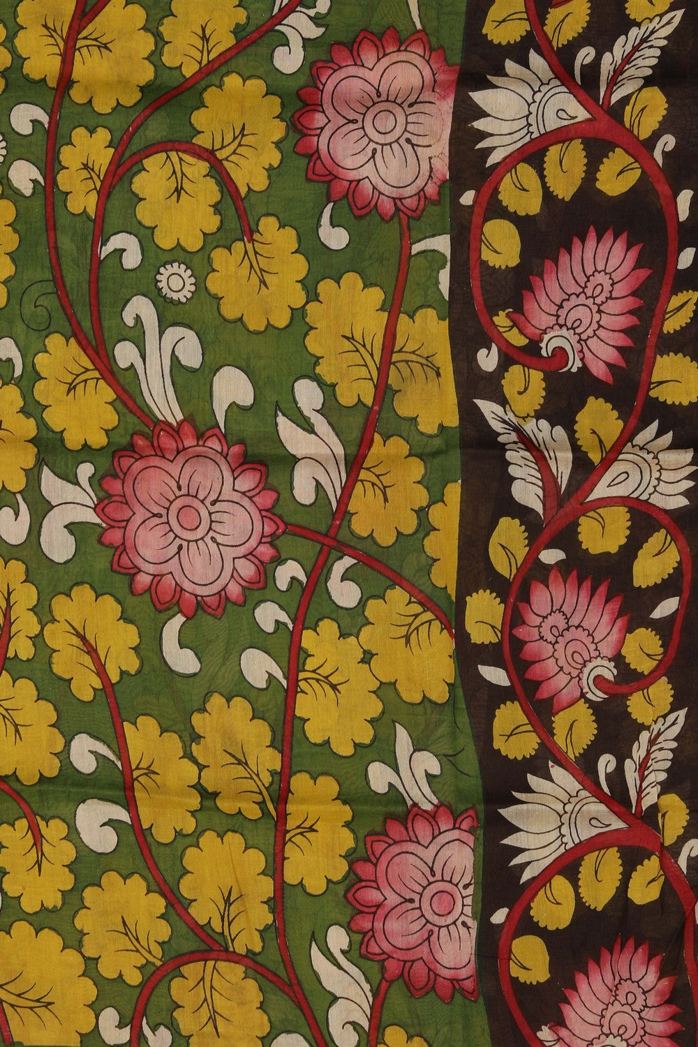 Image of Kalamkari Hand-Painted Dupatta