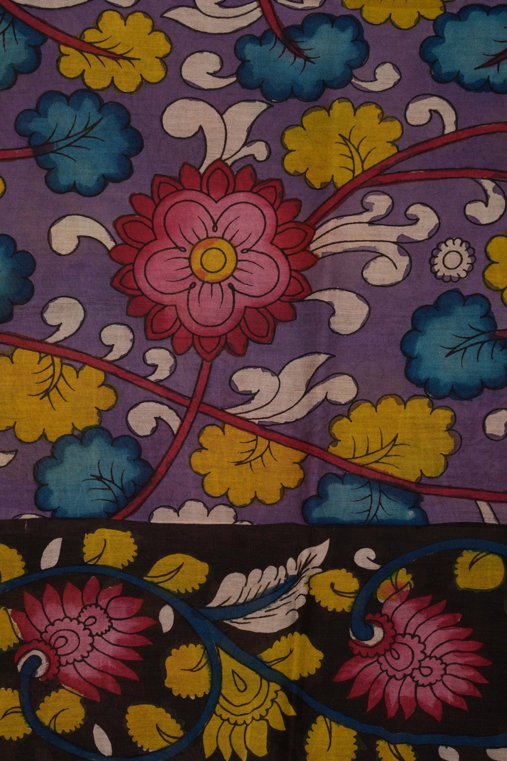 Image of Kalamkari Hand-Painted Dupatta