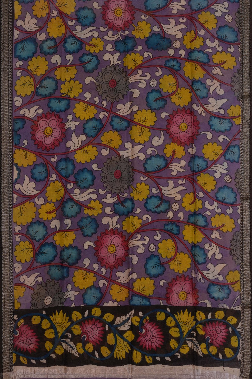 Kalamkari Hand-Painted Dupatta