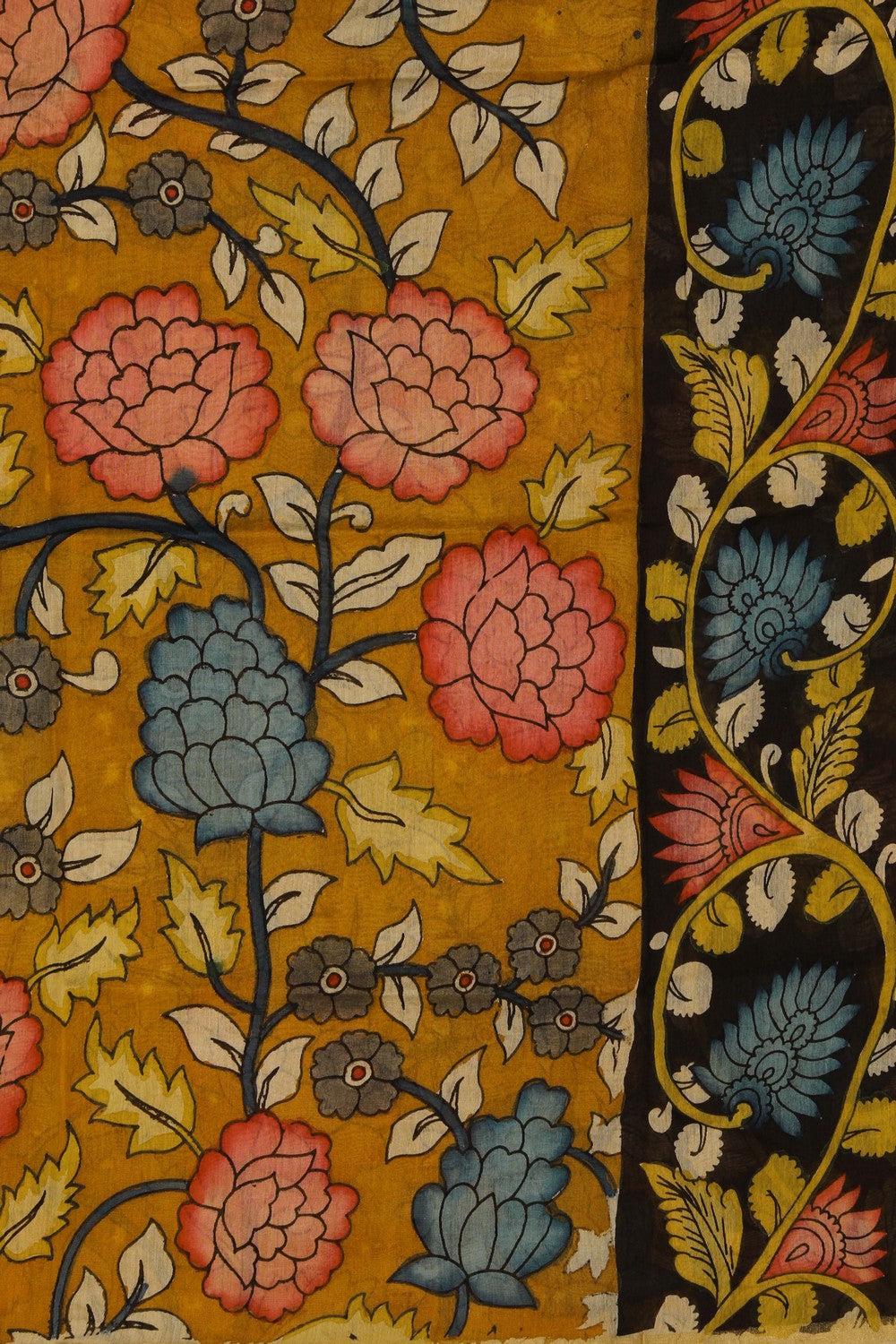 Image of Kalamkari Hand-Painted Dupatta