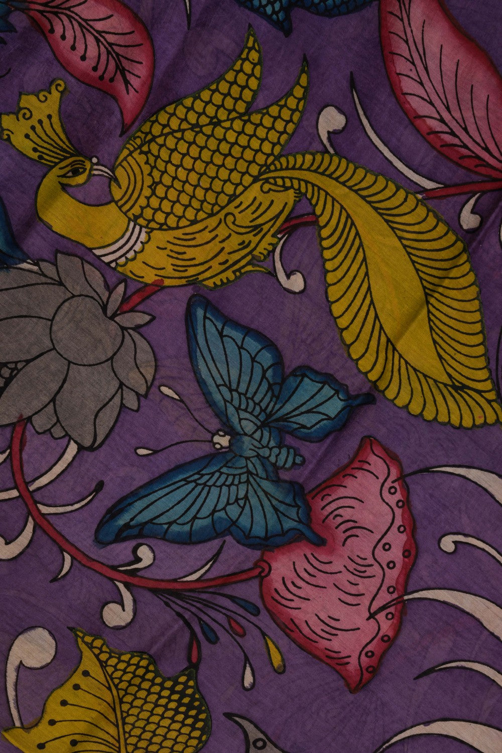 Image of Kalamkari Hand-Painted Dupatta