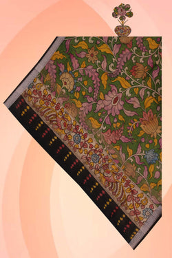 Image of Kalamkari Hand-Painted Dupatta