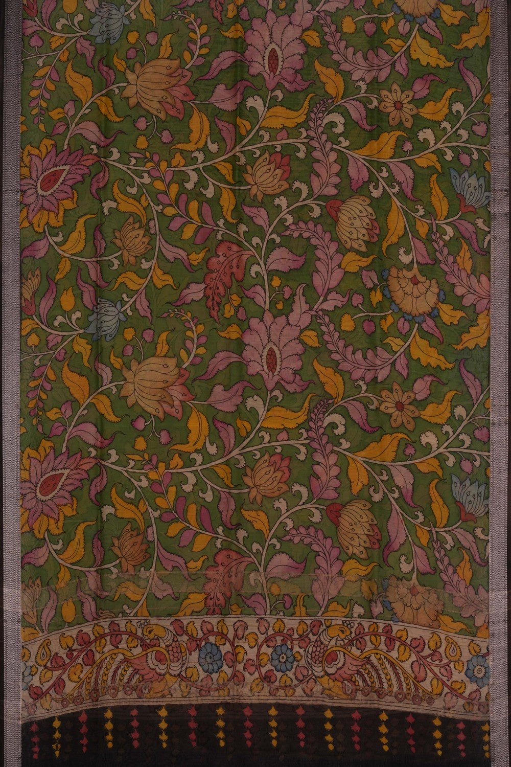 Kalamkari Hand-Painted Dupatta