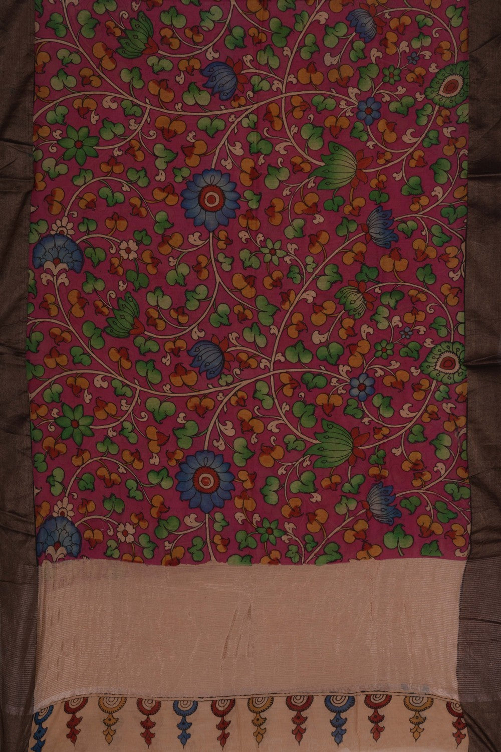 Image of Kalamkari Hand-Painted Dupatta