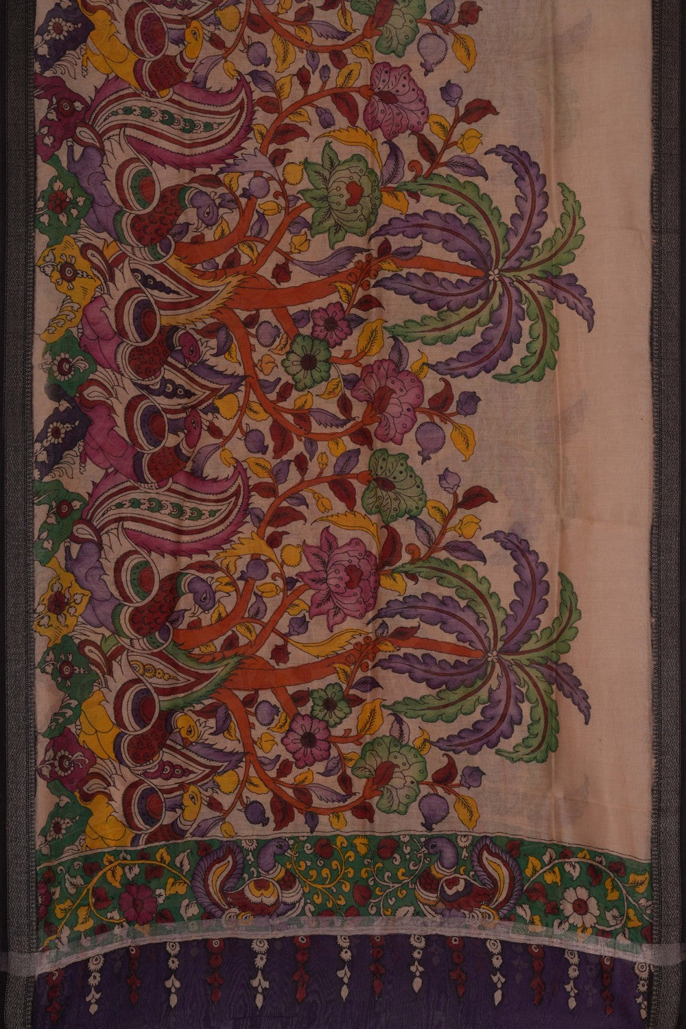 Image of Kalamkari Hand-Painted Dupatta