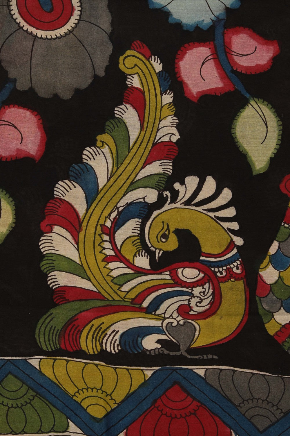 Image of Kalamkari Hand-Painted Dupatta