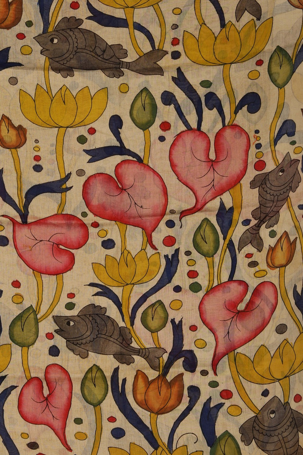 Kalamkari Hand-Painted Dupatta