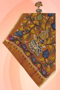 Image of Kalamkari Hand-Painted Dupatta