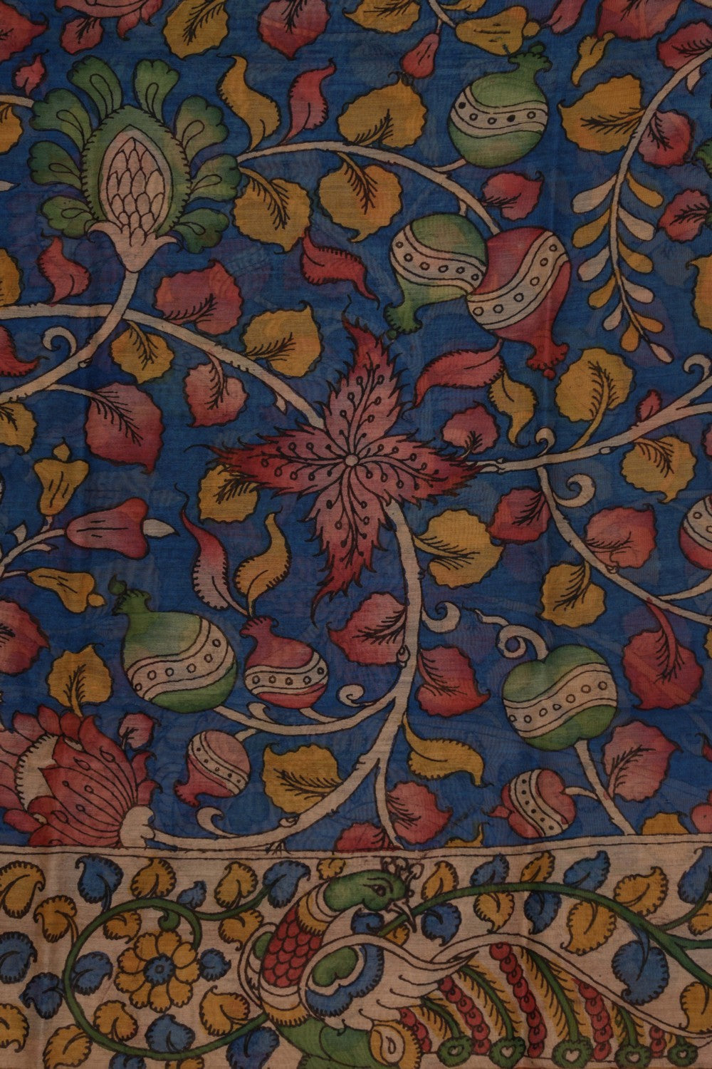 Image of Kalamkari Hand-Painted Dupatta