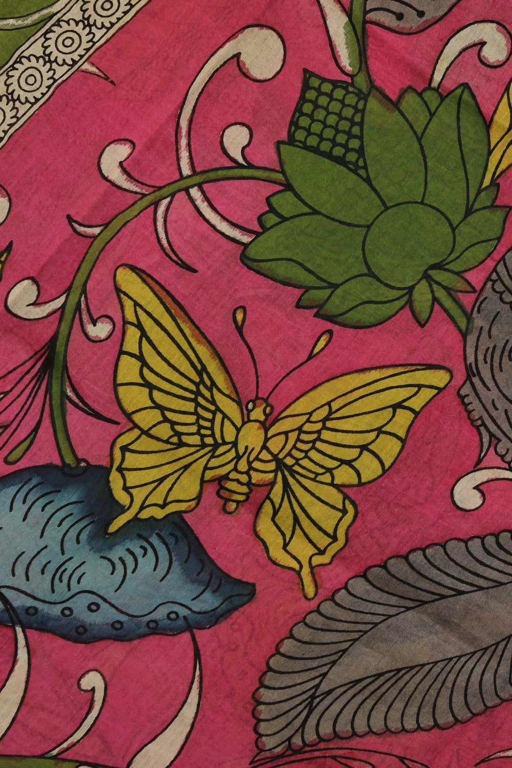 Kalamkari Hand-Painted Dupatta