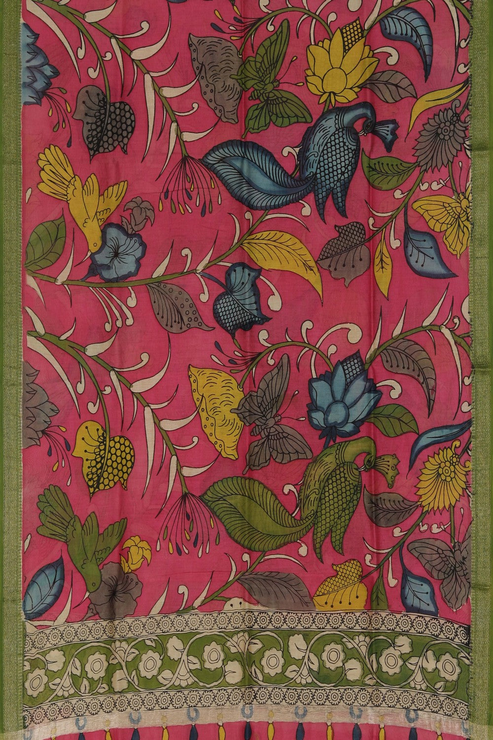 Image of Kalamkari Hand-Painted Dupatta