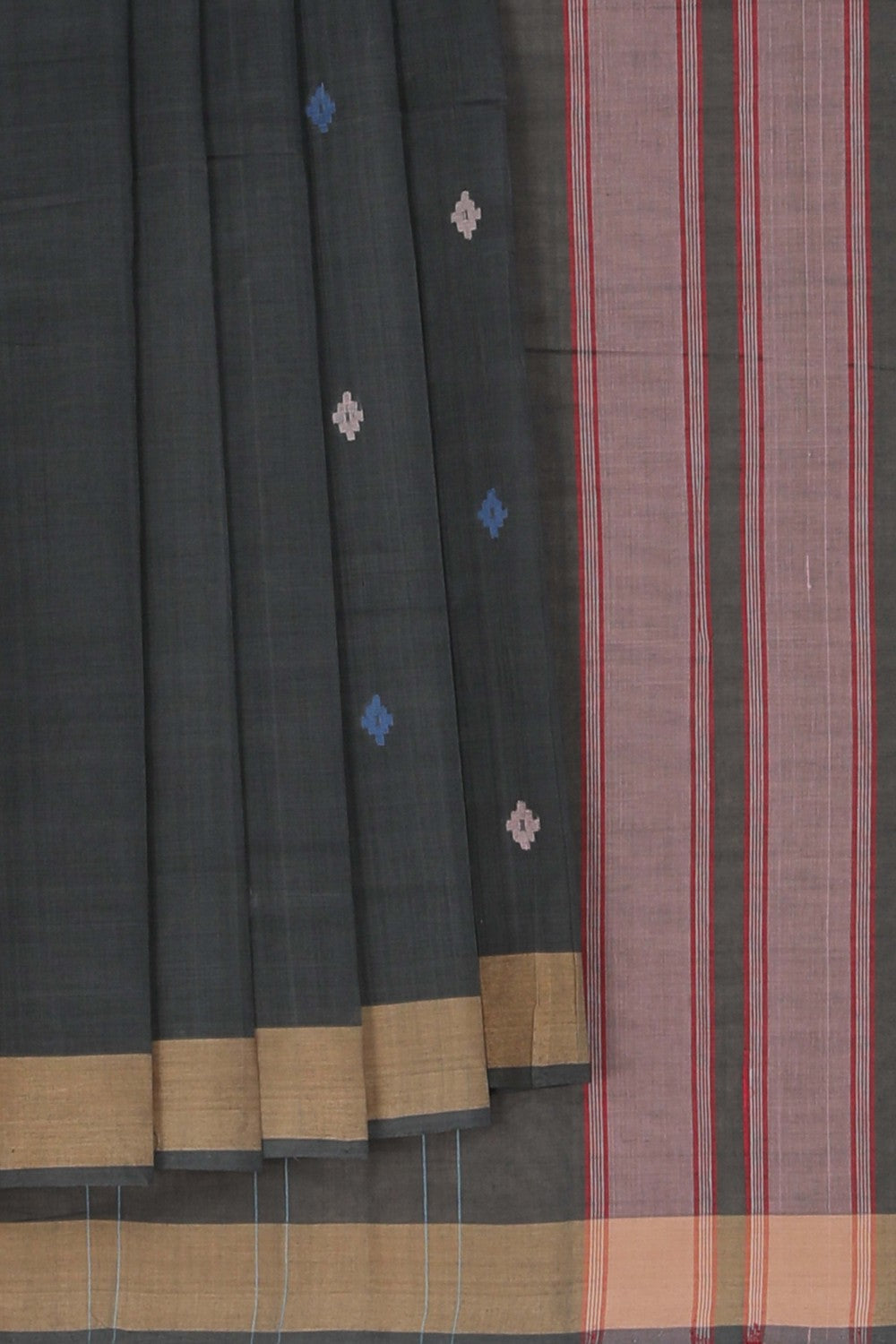 Image of South Cotton Grey Saree