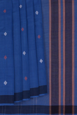 Image of South Cotton Blue Saree