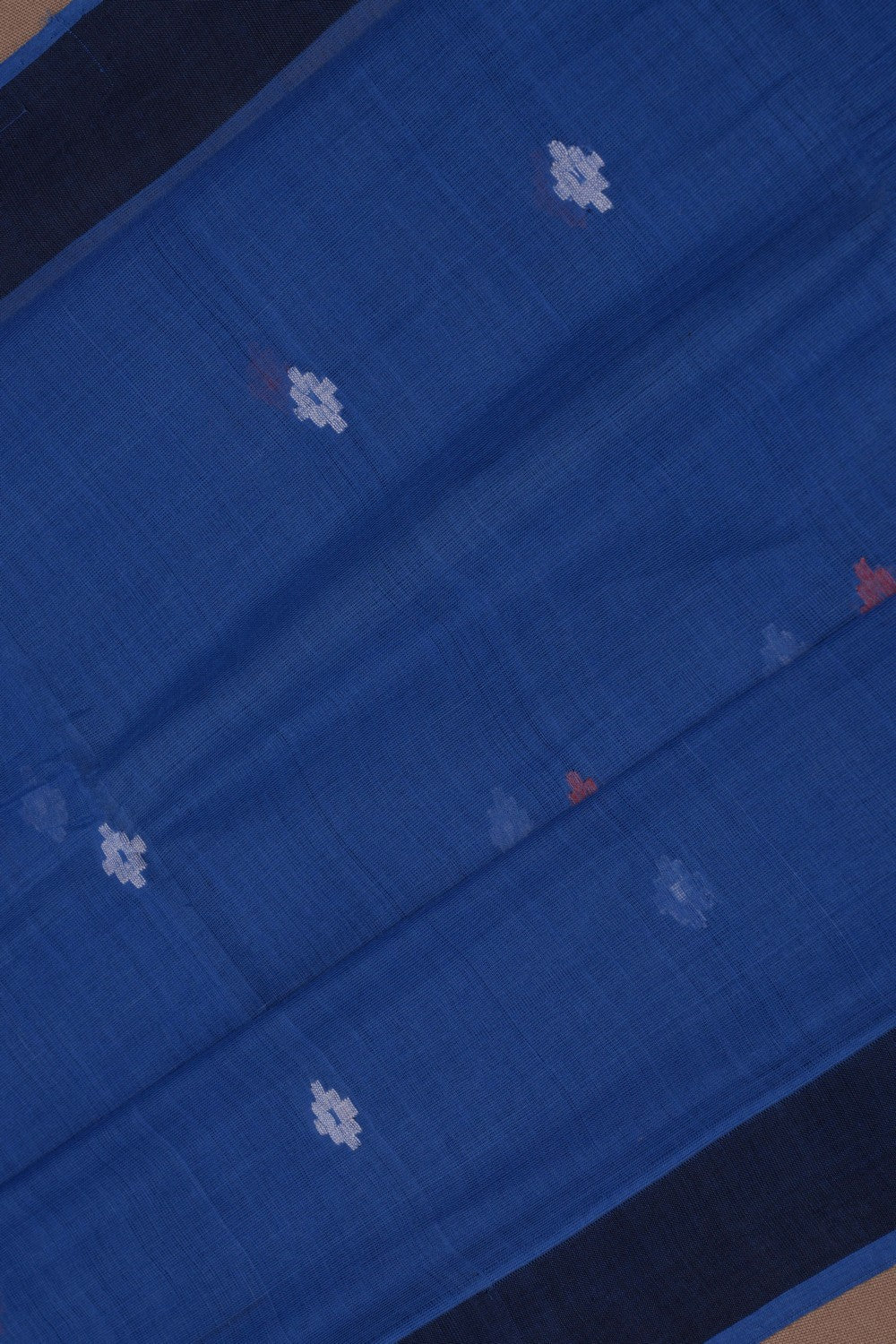 South Cotton Blue Saree