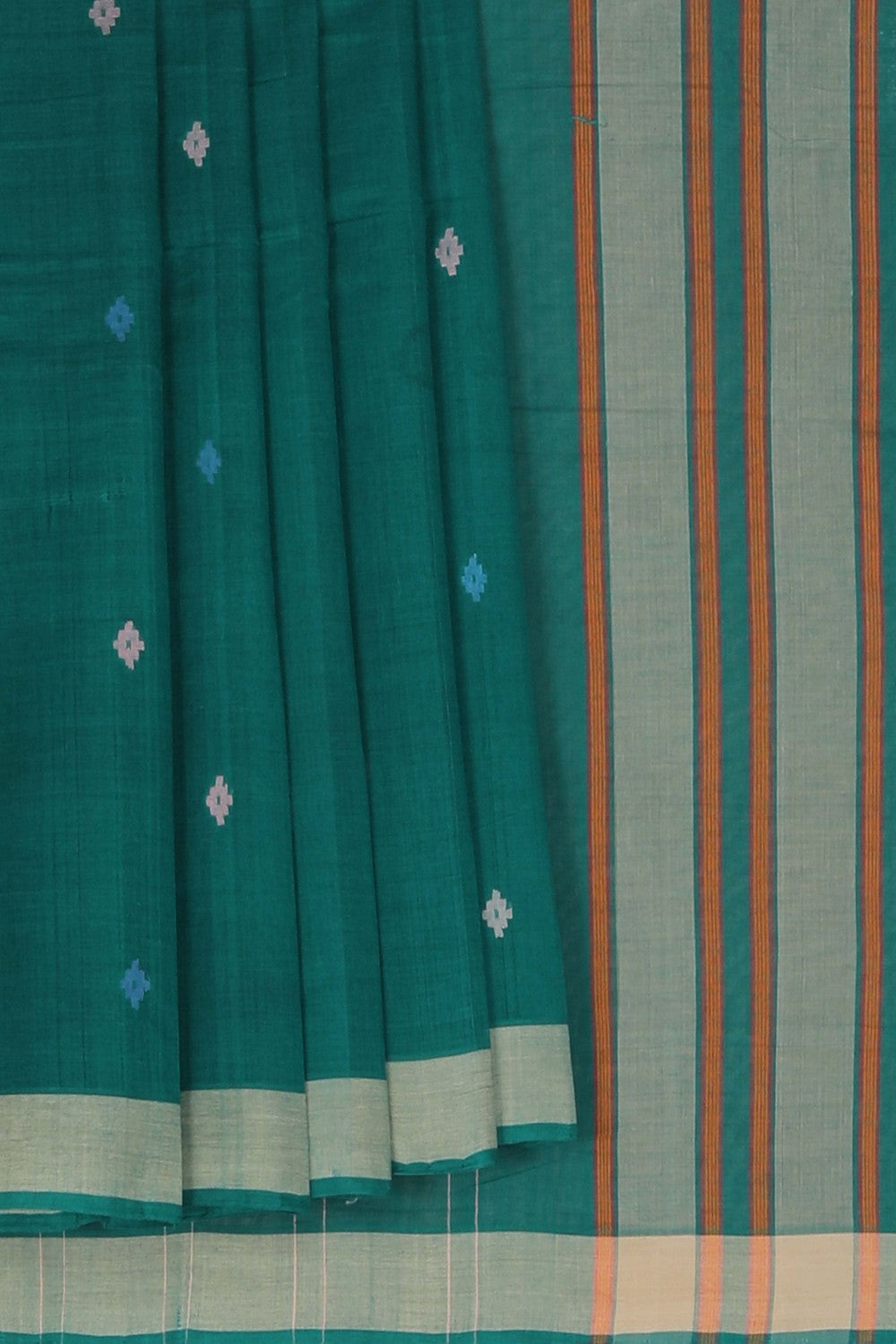 Image of South Cotton Green Saree