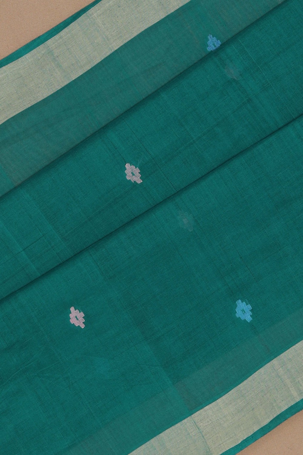 Image of South Cotton Green Saree