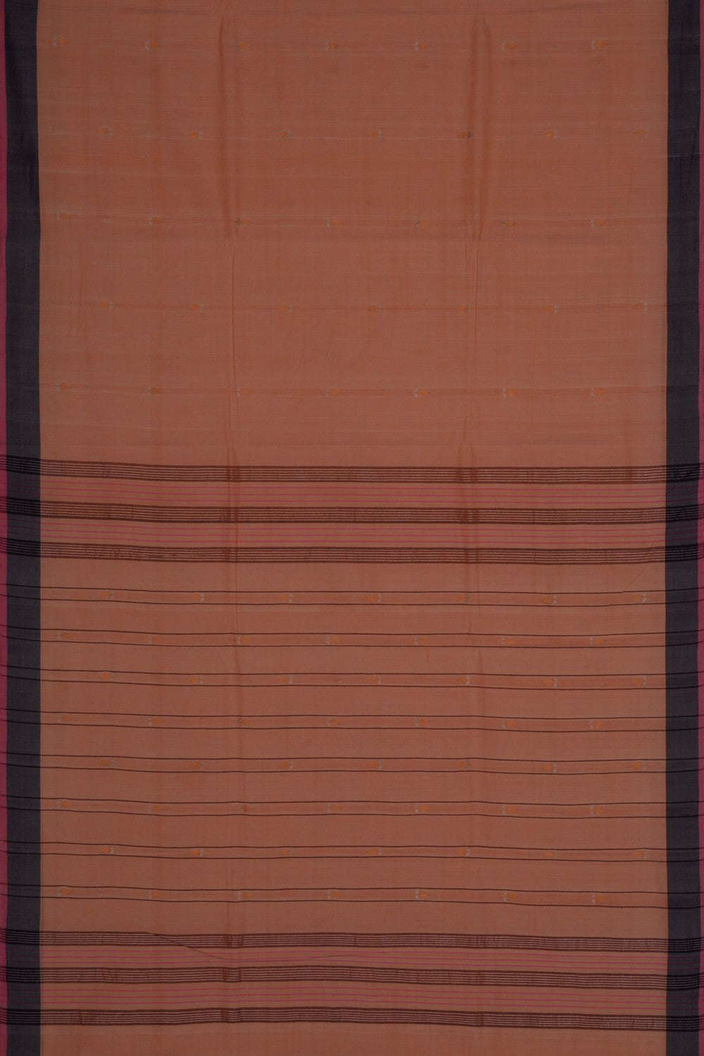 South Cotton Peach Saree