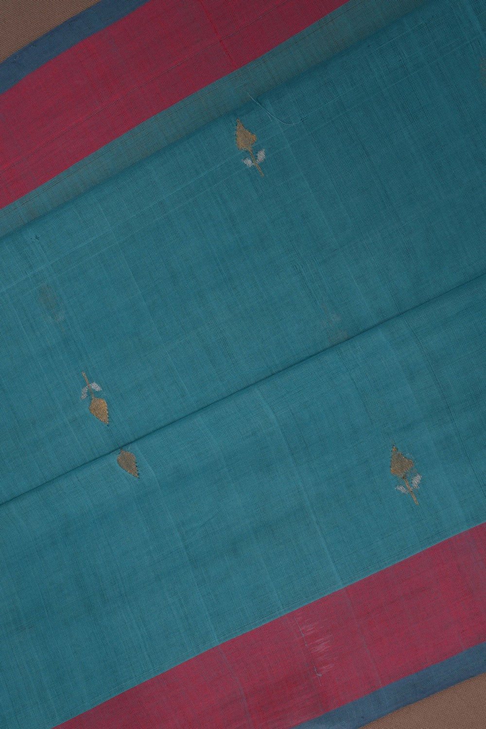 Image of South Cotton Blue Saree