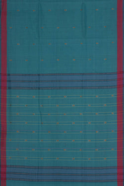 Image of South Cotton Blue Saree