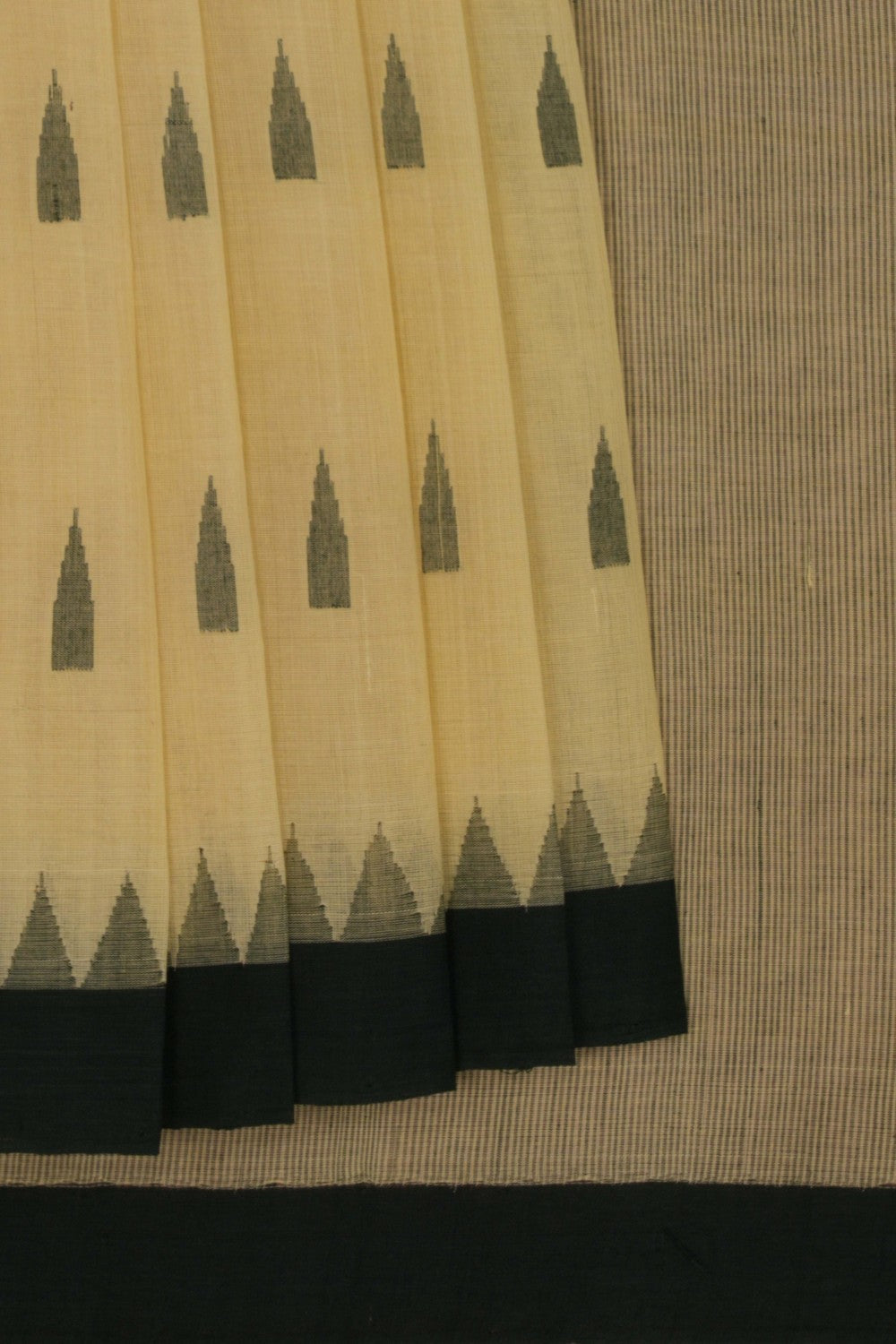 South Cotton Cream Saree