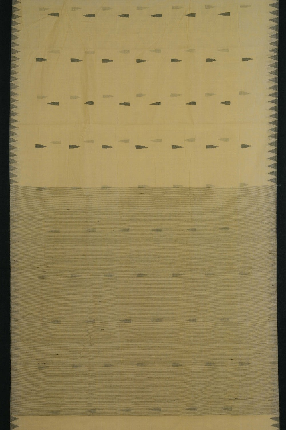 South Cotton Cream Saree