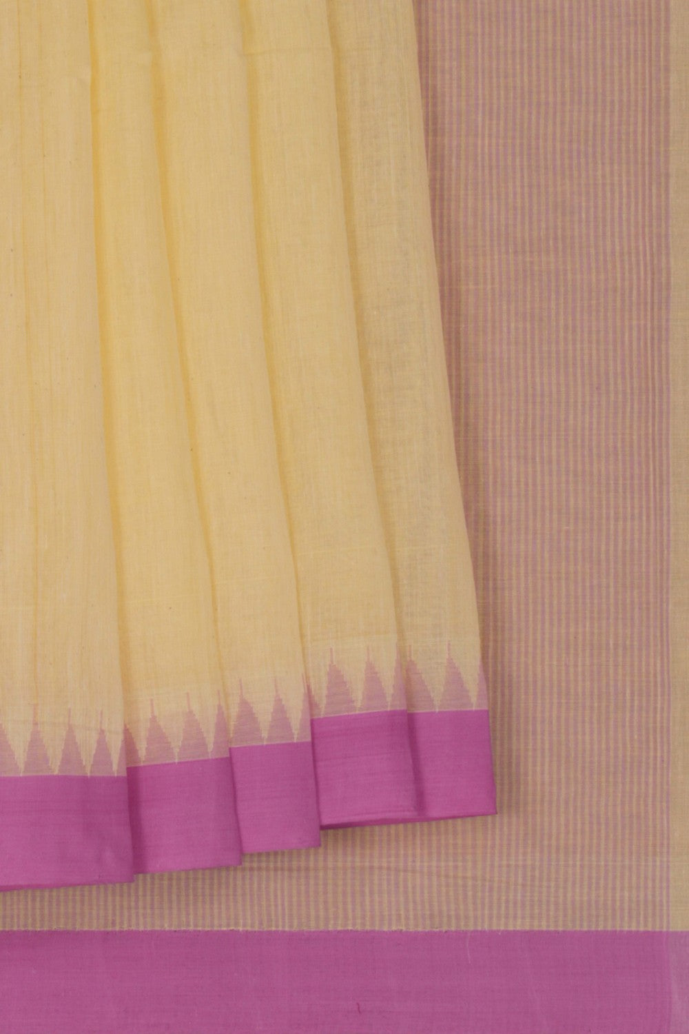South Cotton Cream Saree
