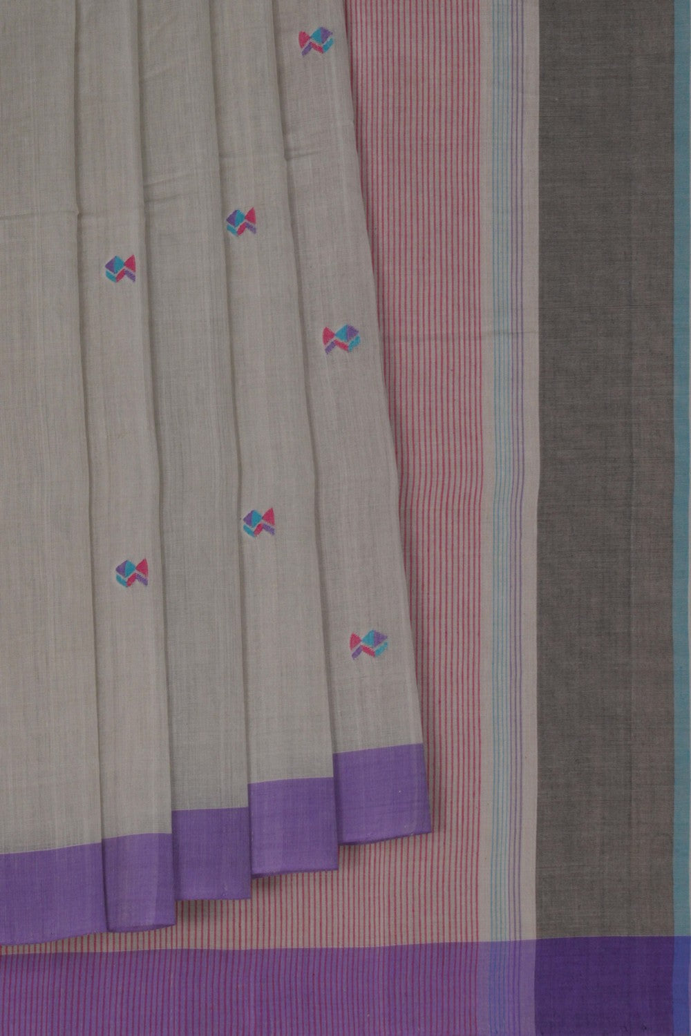 Image of South Cotton Grey Saree