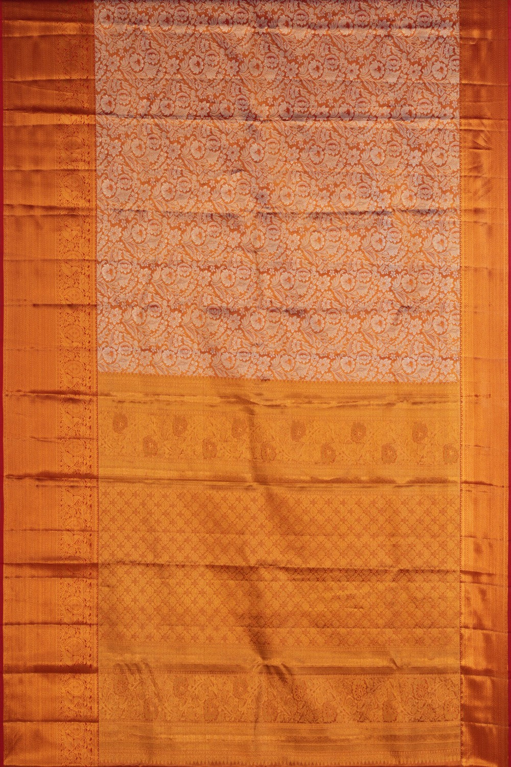Image of Red Brocade Kanchipattu Saree