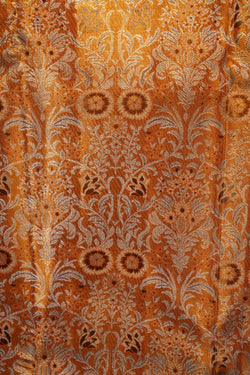 Image of A Gold Tissue Brocade Kanchipattu Saree