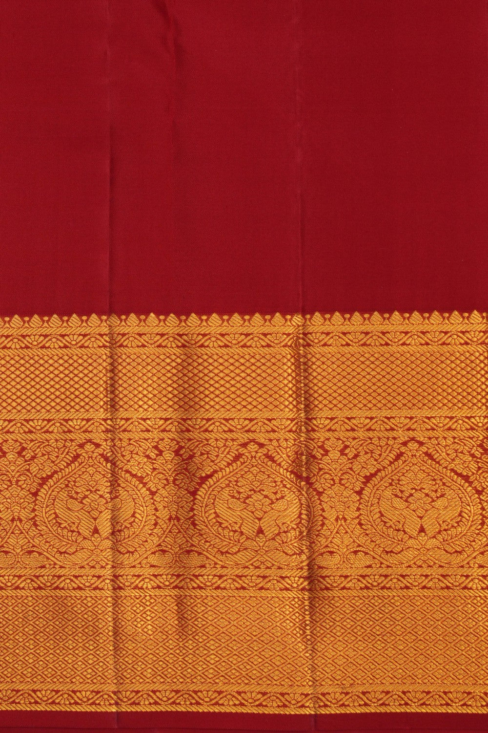 Red Brocade Kanchipattu Saree