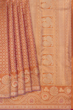 Image of Pink Brocade Kanchipattu Saree
