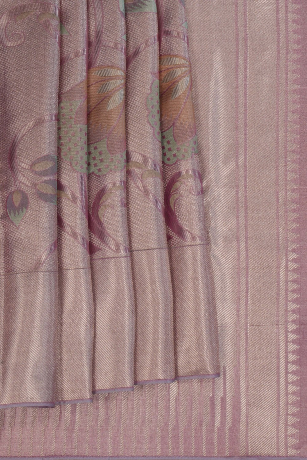 Image of Kanchipattu Brocade Mauve Saree
