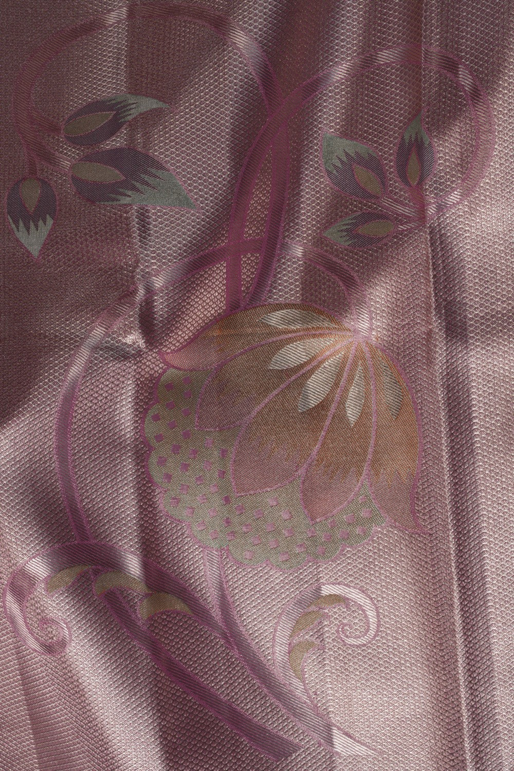 Kanchipattu Brocade Mauve Saree