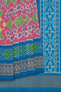 Image of Pochampally Ikat Silk Saree