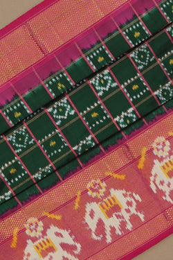 Image of Pochampally Ikat Silk Saree