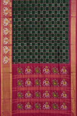 Image of Pochampally Ikat Silk Saree