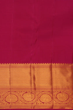 Image of Pink Brocade Chandbali Floral Kanchipattu saree