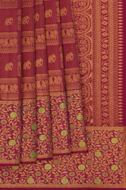 Image of Pink Brocade Kanchipattu Saree