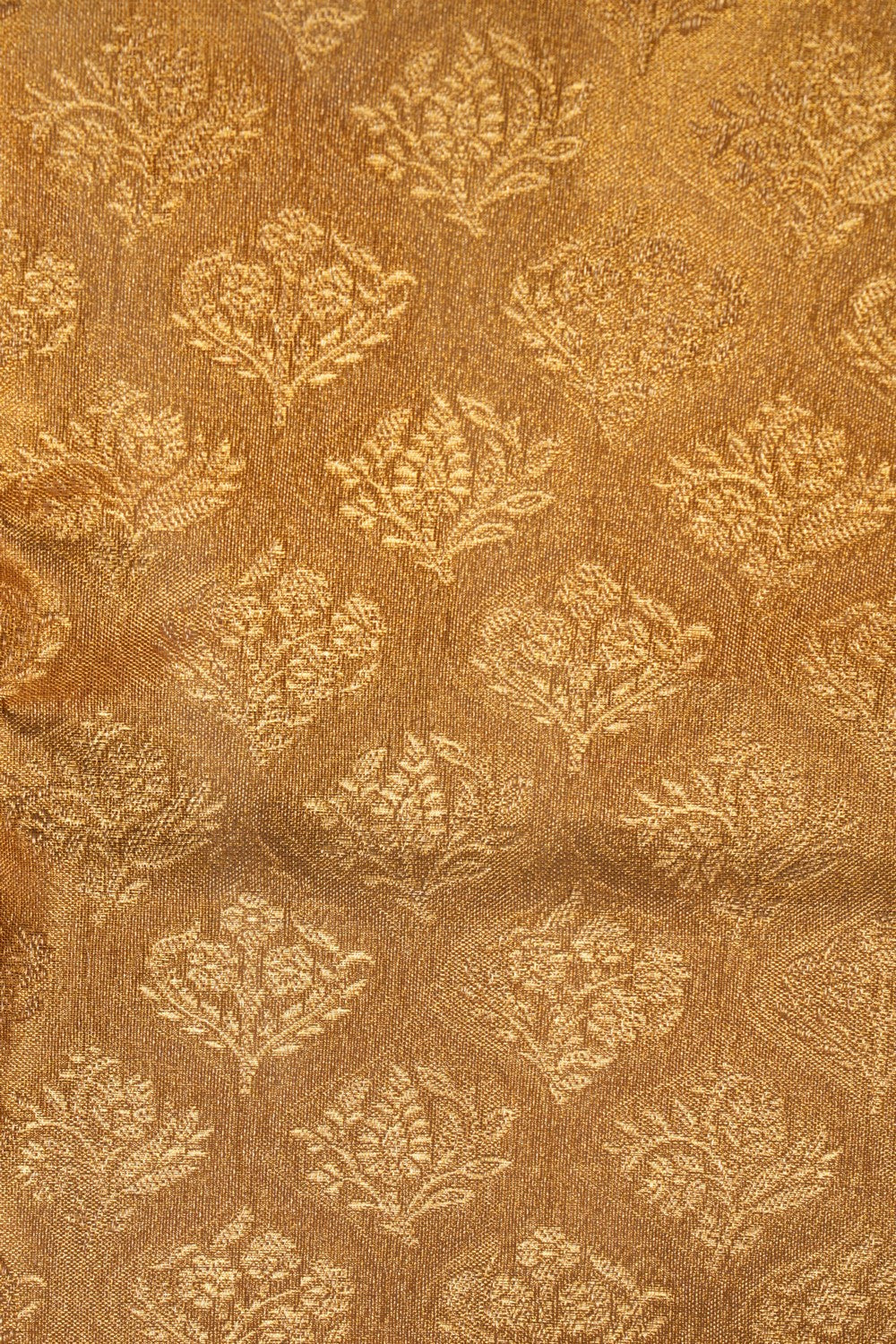 Image of Kanchipattu Gold Tissue Brocade A Rich, Luminous Sheen Saree