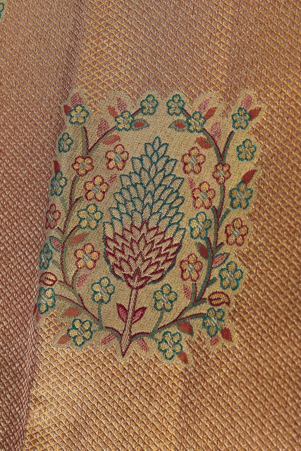 Image of Kanchipattu Gold Tissue Brocade A Rich, Luminous Sheen Saree