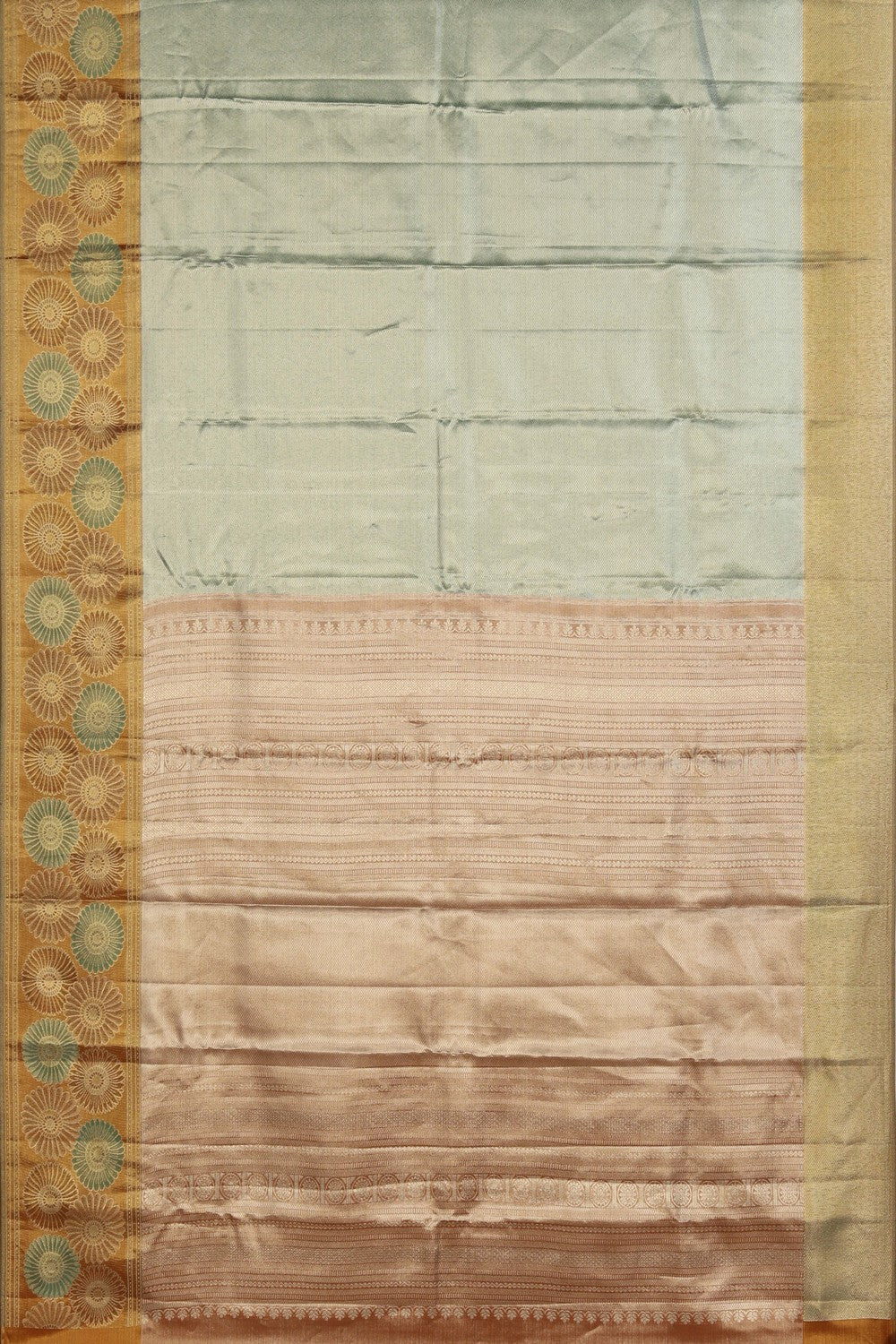 Image of Kanchipattu Gold Tissue Brocade A Rich, Luminous Sheen Saree