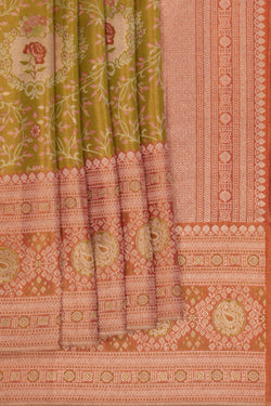 Image of Kanchipattu Gold Tissue Brocade A Rich, Luminous Sheen Saree