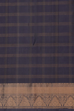 Image of Purple South Silk Kattam Saree
