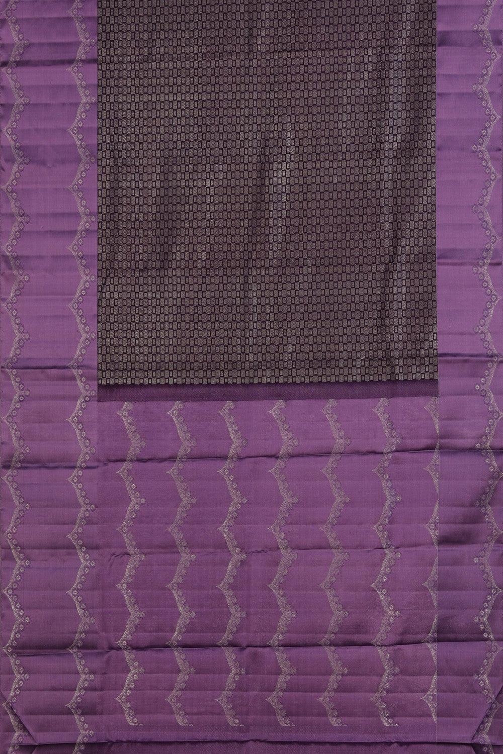 Image of Arani Silk Shimmering Violet Saree