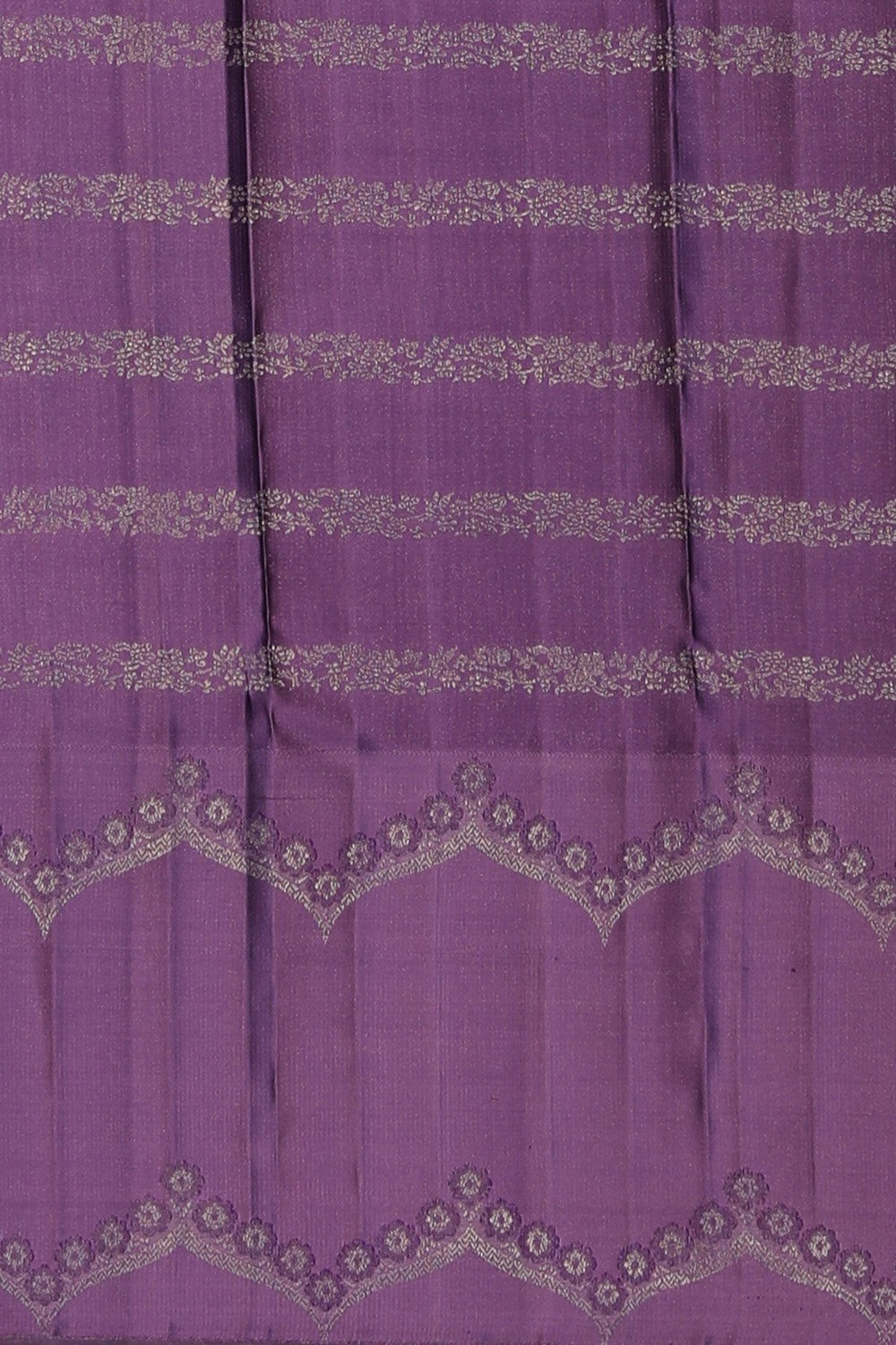 Image of Arani Silk Shimmering Violet Saree