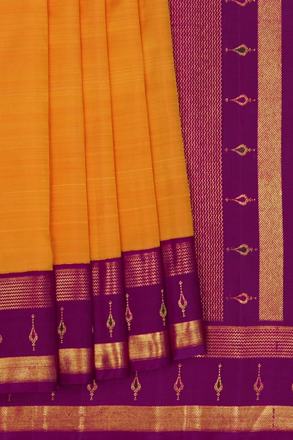 Image of Anari Silk Mustard Saree