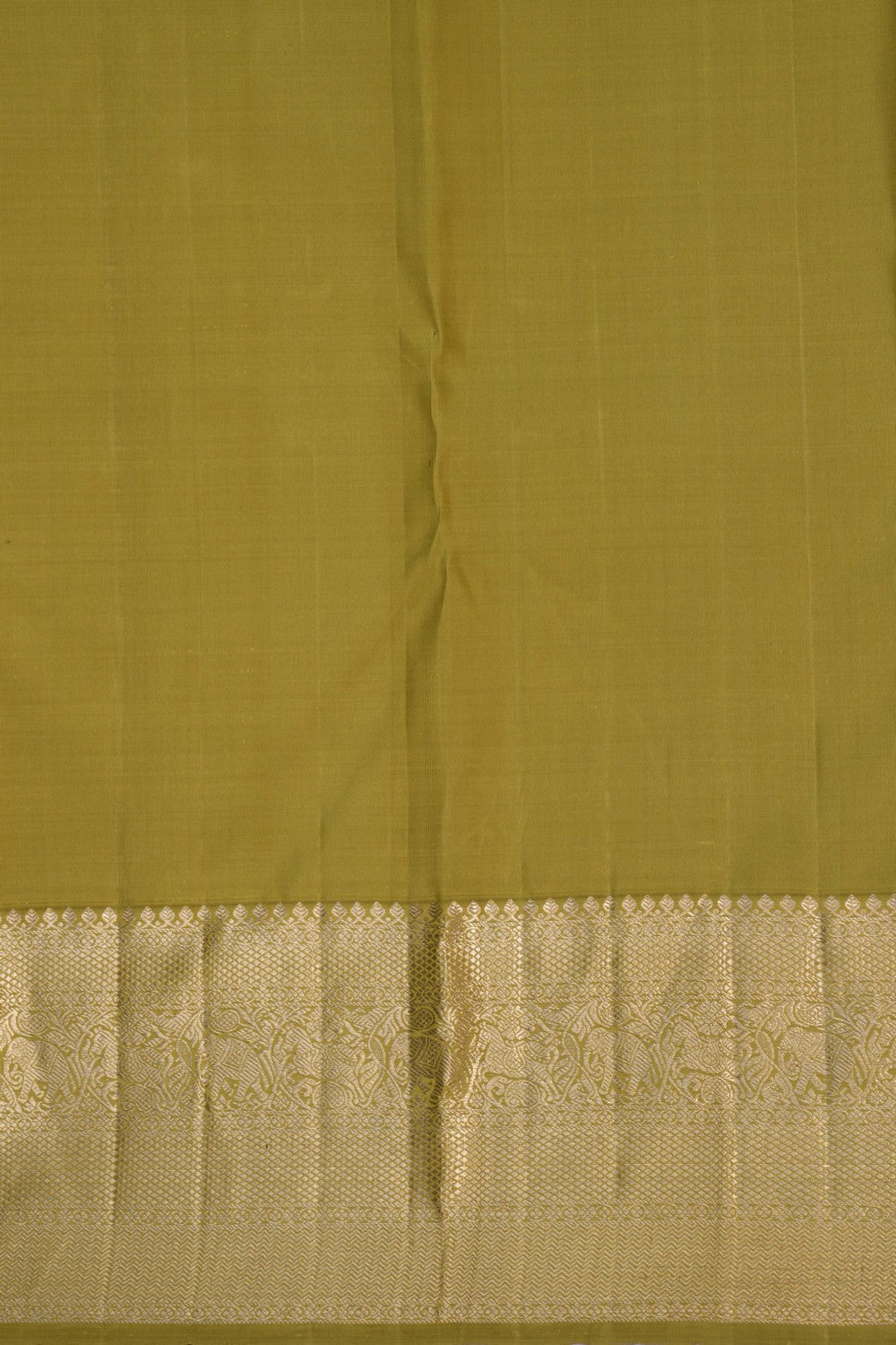 Image of Violet Silver Yanai Kil Floral Brocade Arani Silk Saree