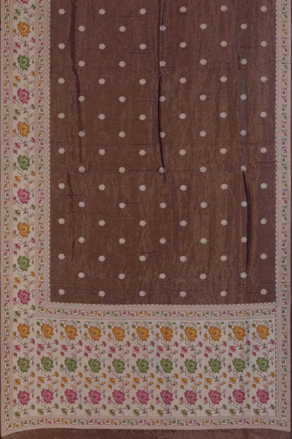Brown Shimmering Saree