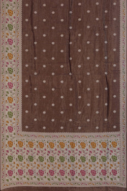 Image of Brown Shimmering Saree